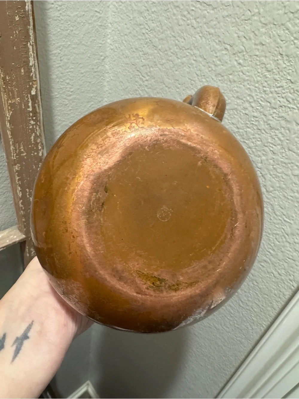 Vintage- Copper Teapot with Black Handle